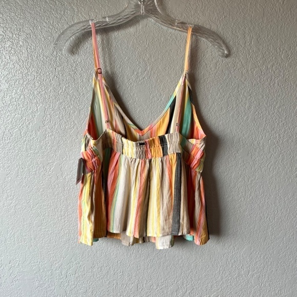 NWT - O’Neill Kelby stripe peplum sleeveless top - Picture 5 of 11